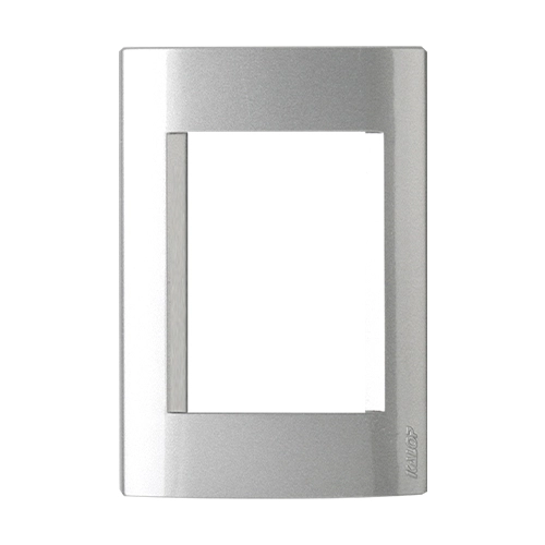 tapa civil, gris titanio, de 3 modulos, kalop tapa civil, gris titanio, de 3 modulos, kalop, modelo KS40718